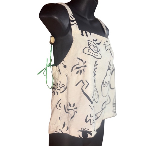 Elena Doodle Print Tank Top (also known as the Sketch Print Tank) Blu Pepper - Picture 3 of 9